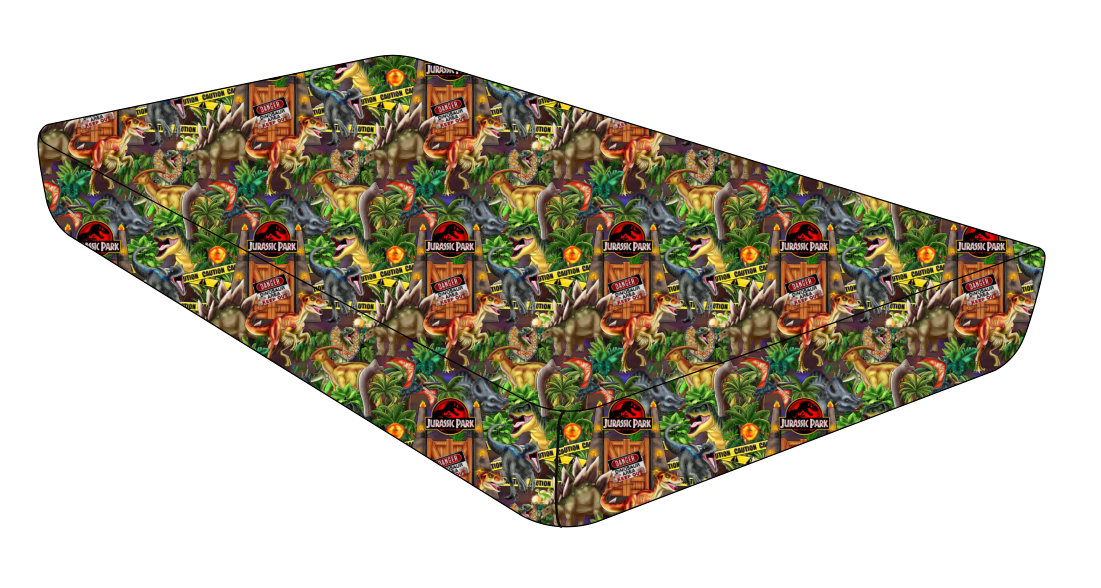 Danger Zone Bamboo Standard Crib Sheet