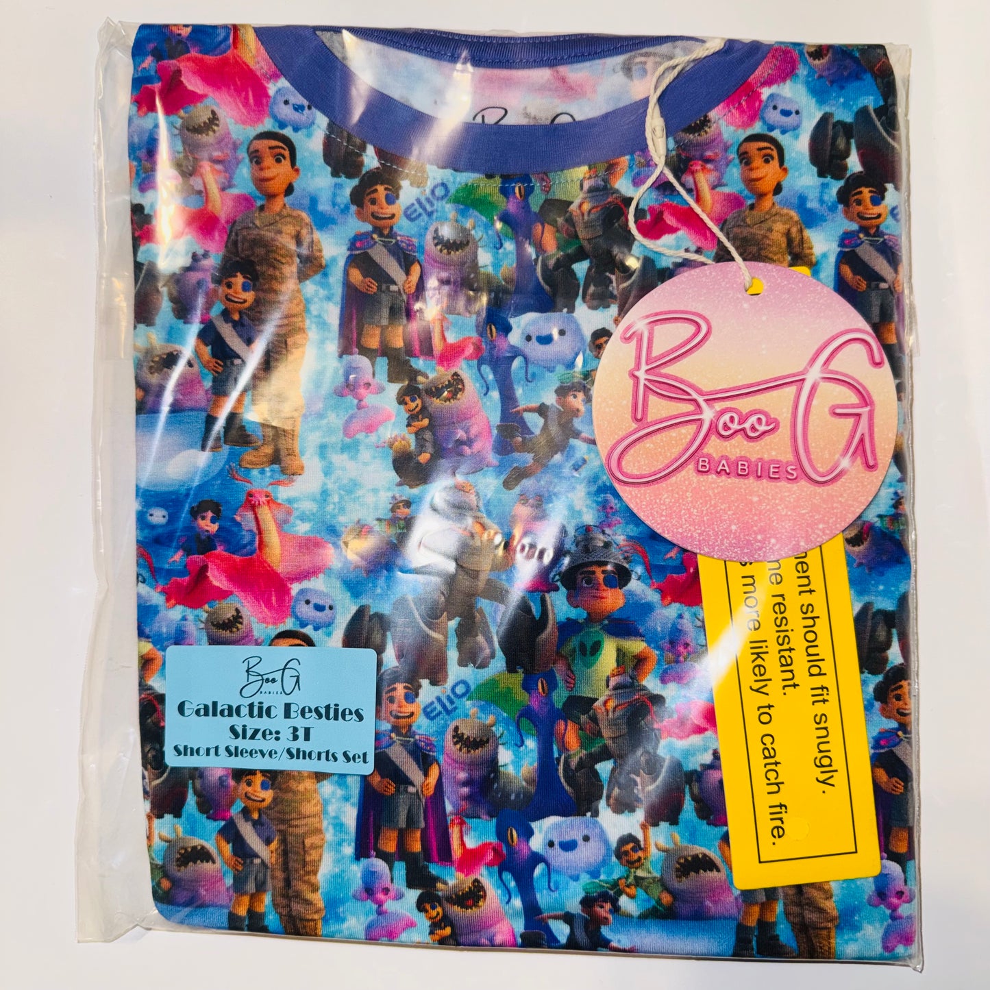 Galactic Besties Bamboo 2pc Short Sleeve and Shorts Set