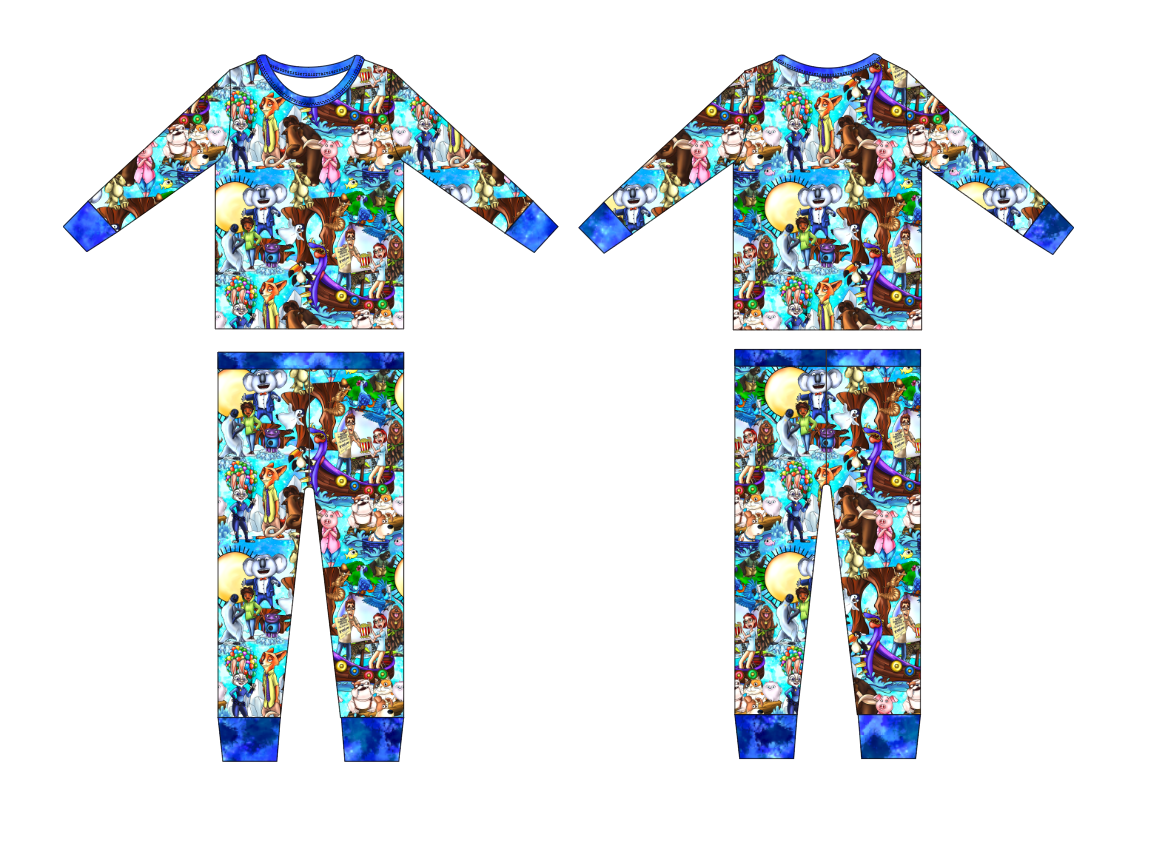 Wild Adventures Bamboo Long Sleeve and Pants Set