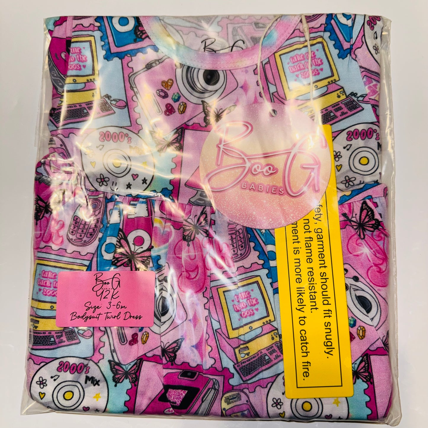 Y2K Short Sleeve Bodysuit Twirl