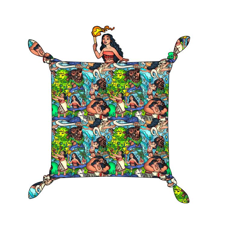 Island Magic Character Embroidered Blanket Lovey