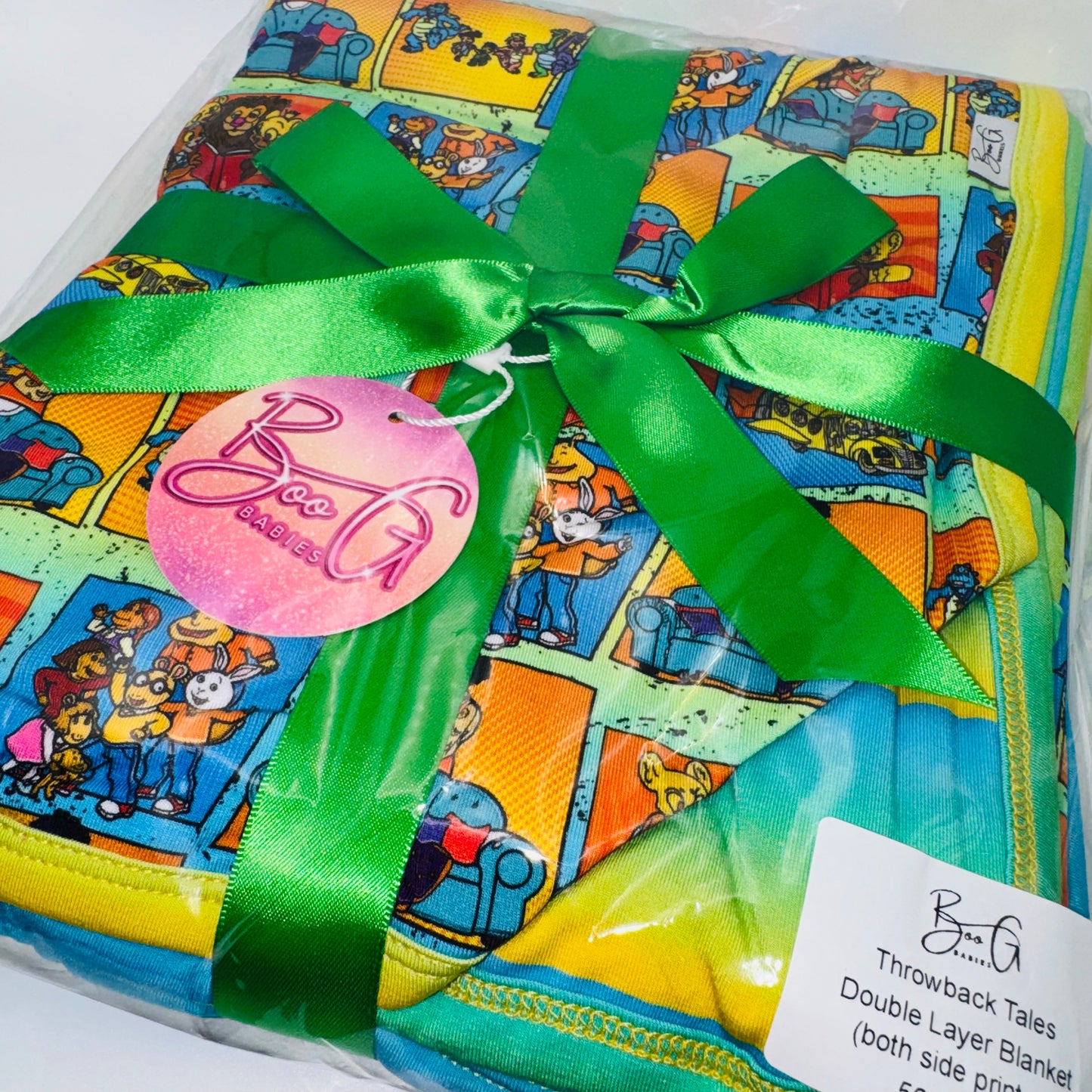 Throwback Tales Double Layer Bamboo Blanket