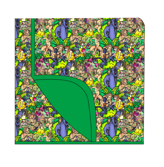 Jungle Swing Double Layer Bamboo Blanket
