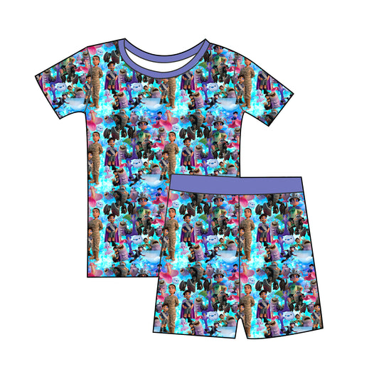 Galactic Besties Bamboo 2pc Short Sleeve and Shorts Set