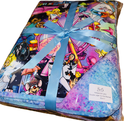 Hollywood Land Double Layer Quilted Bamboo Blanket