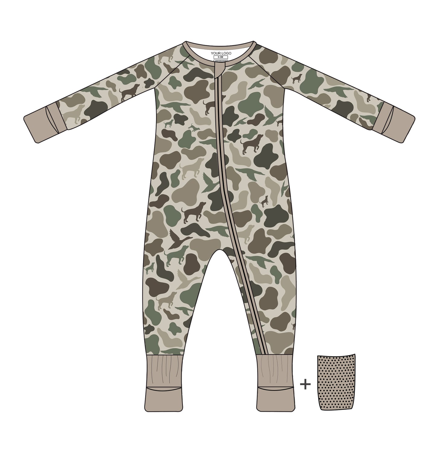 Backwoods Blend Bamboo Convertible Long Sleeve Zippy