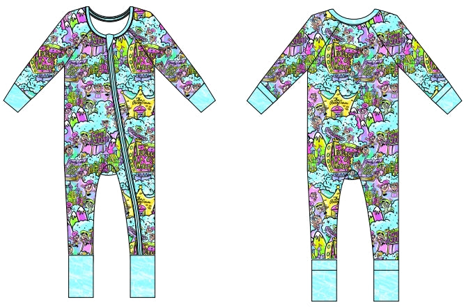 Magical Mischief Long Sleeve Convertible Bamboo Zippy
