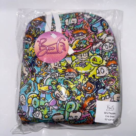 90’s Playdate Bamboo Standard Crib Sheet