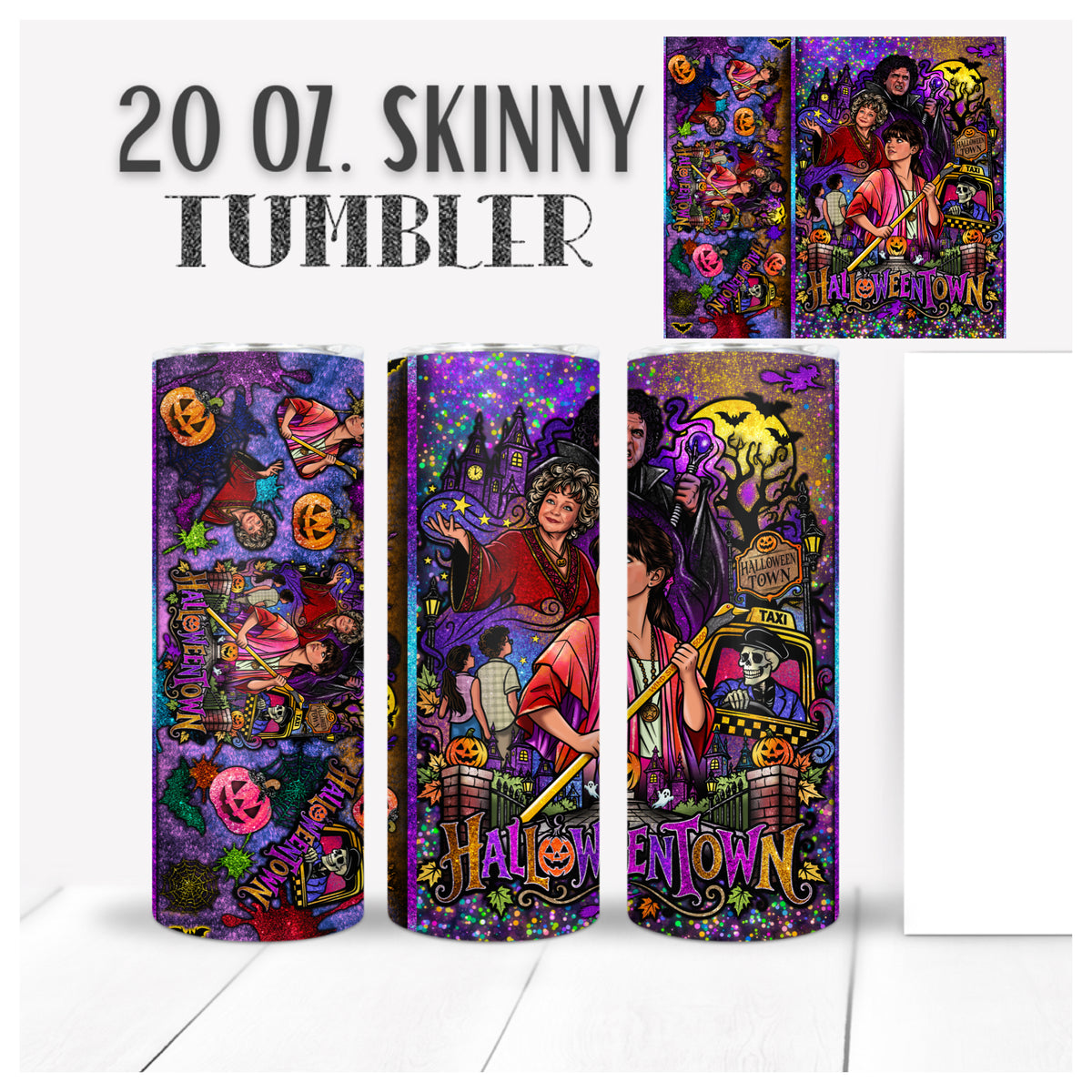 Halloween-town 20oz Skinny Tumbler