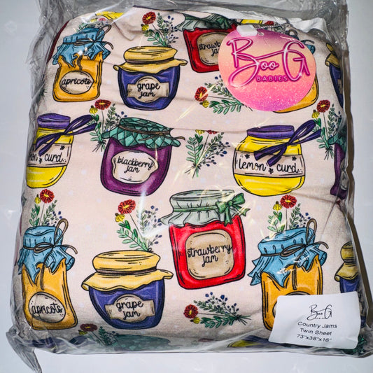 Country Jams Bamboo Twin Sheet