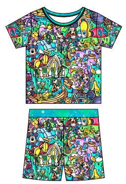 The Fun Club Bamboo 2pc Short Sleeve and Shorts Set