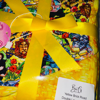 Yellow Brick Road Double Layer Bamboo Blanket