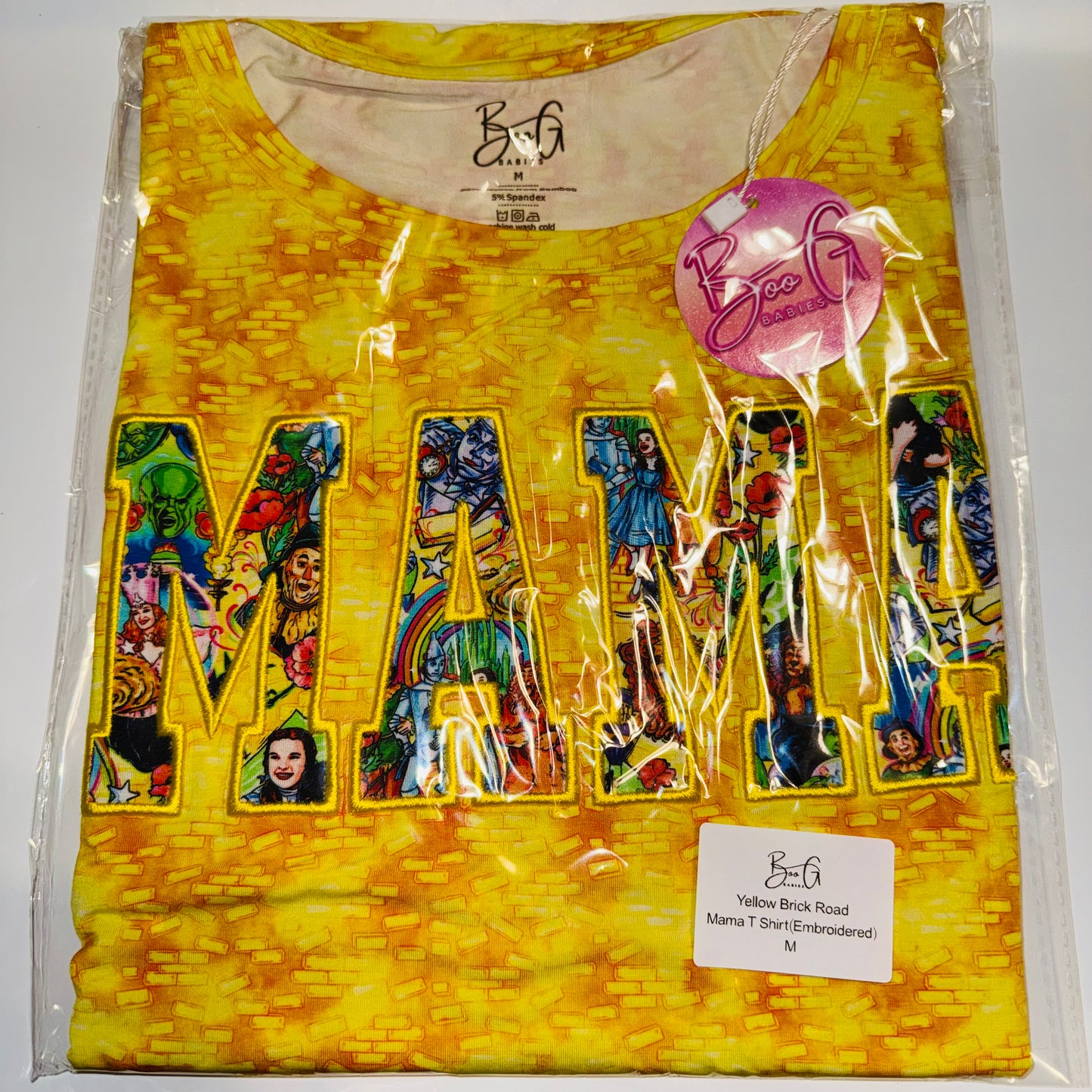 Yellow Brick Road Bamboo Mama Embroidered T-Shirt