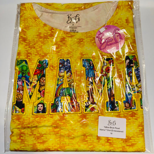 Yellow Brick Road Bamboo Mama Embroidered T-Shirt