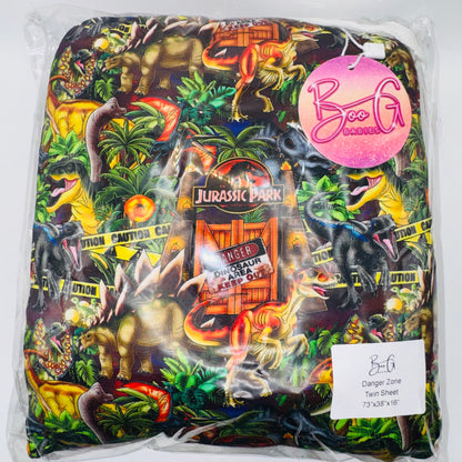 Danger Zone Bamboo Twin Sheet