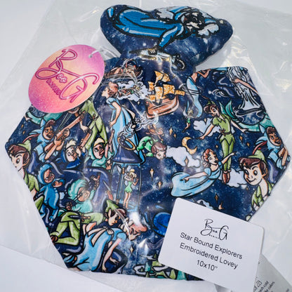 Starbound Explorers Embroidered Blanket Lovey