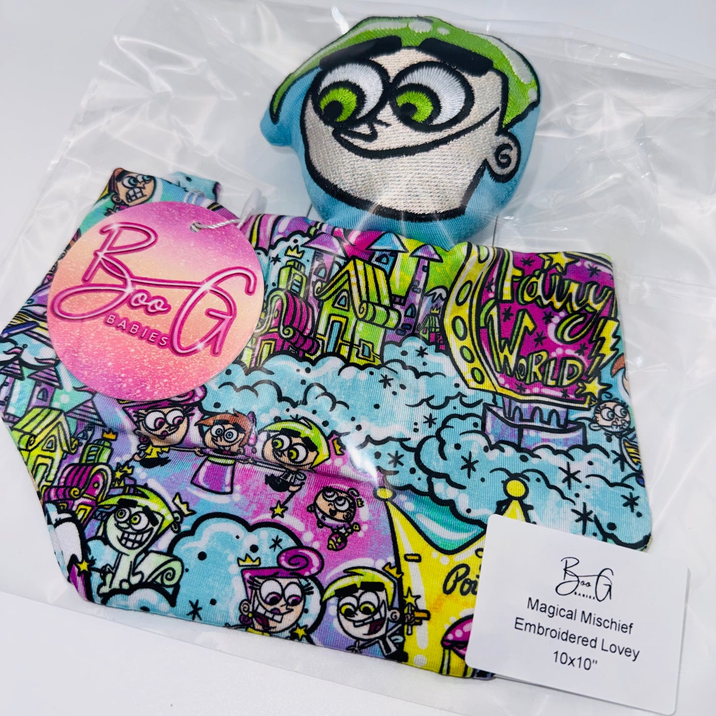 Magical Mischief Embroidered Blanket Lovey