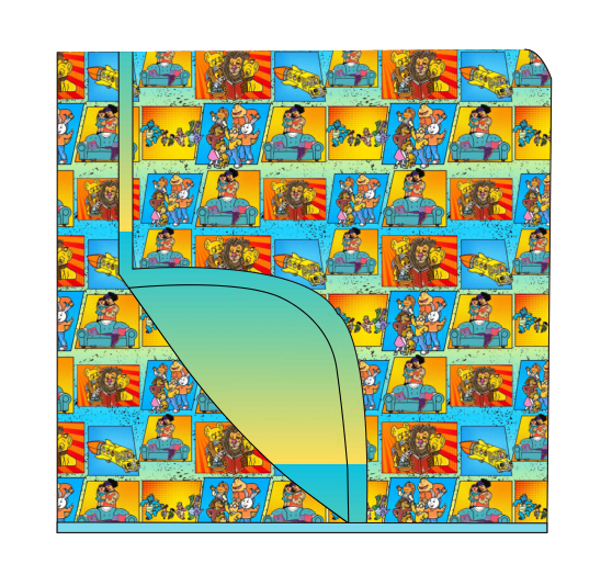 Throwback Tales Double Layer Bamboo Blanket