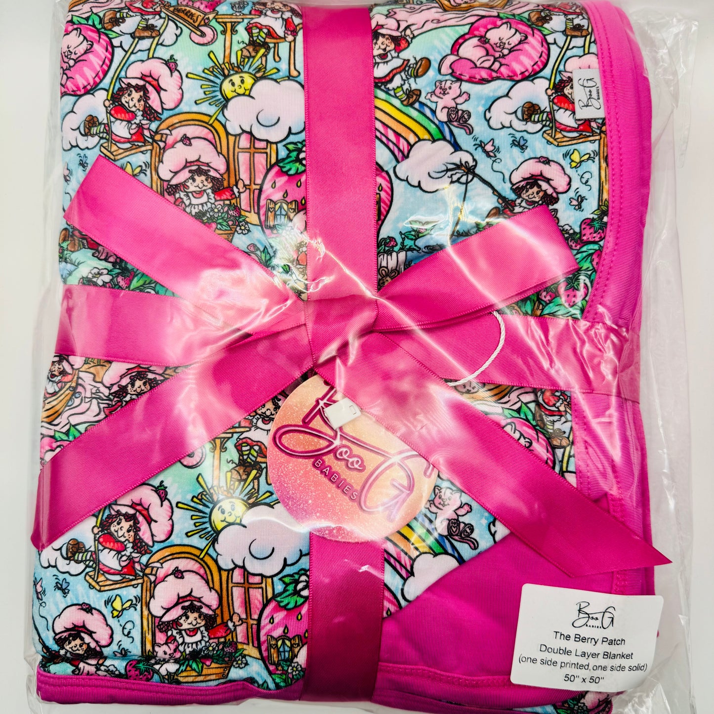 The Berry Patch Double Layer Bamboo Blanket