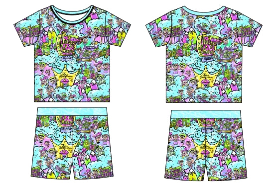 Magical Mischief Bamboo 2pc Short Sleeve and Shorts Set