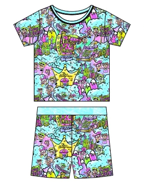 Magical Mischief Bamboo 2pc Short Sleeve and Shorts Set