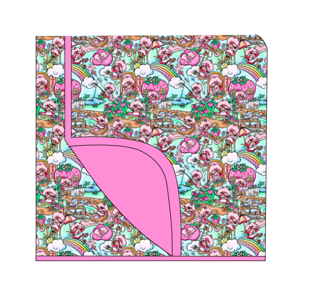 The Berry Patch Double Layer Bamboo Blanket