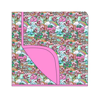 The Berry Patch Double Layer Bamboo Blanket