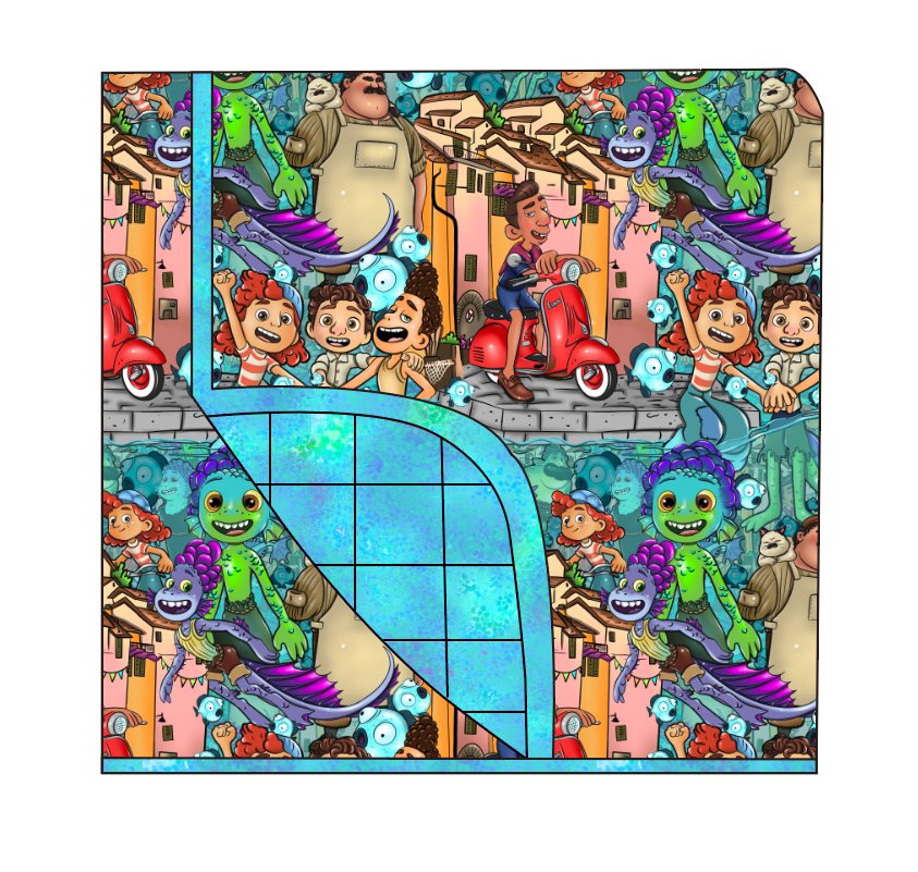 Lagoon Legends Double Layer Quilted Bamboo Blanket