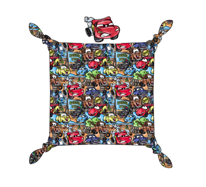 Pit Stop Playground Character Embroidered Blanket Lovey