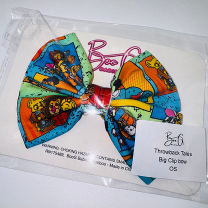 Throwback Tales Bamboo Bow Clip