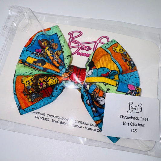 Throwback Tales Bamboo Bow Clip
