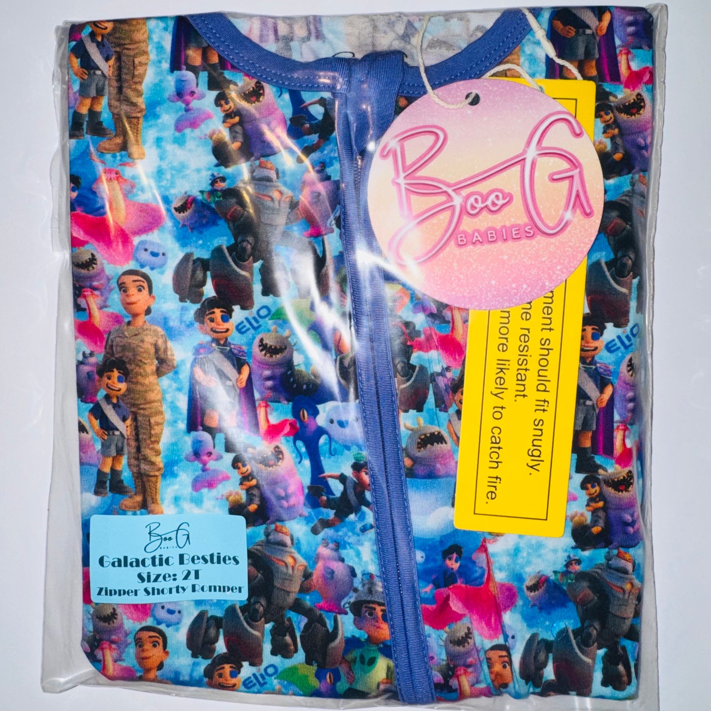 Galactic Besties Bamboo Shorty Zippy