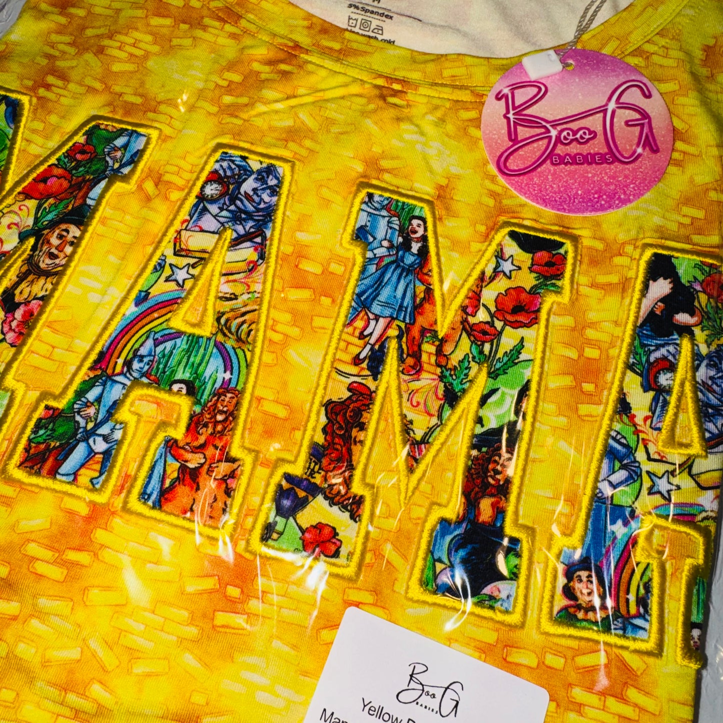 Yellow Brick Road Bamboo Mama Embroidered T-Shirt