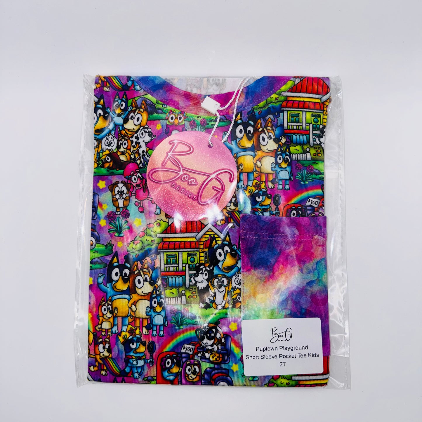 Puptown Playground Short Sleeve Pocket Tee