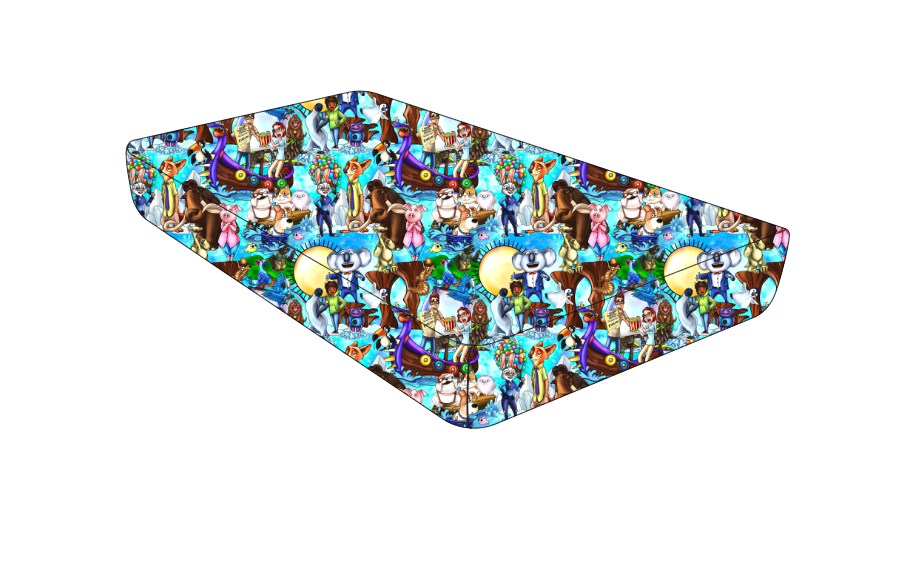 Wild Adventures Bamboo Standard Crib Sheet