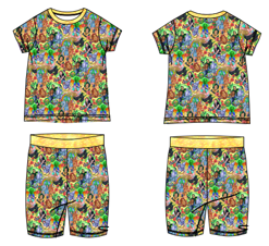Yellow Brick Road Bamboo 2pc Short Sleeve and Shorts Set