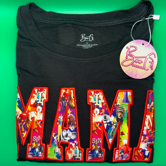 Spotlight Dreams Bamboo Mama Embroidered T-Shirt