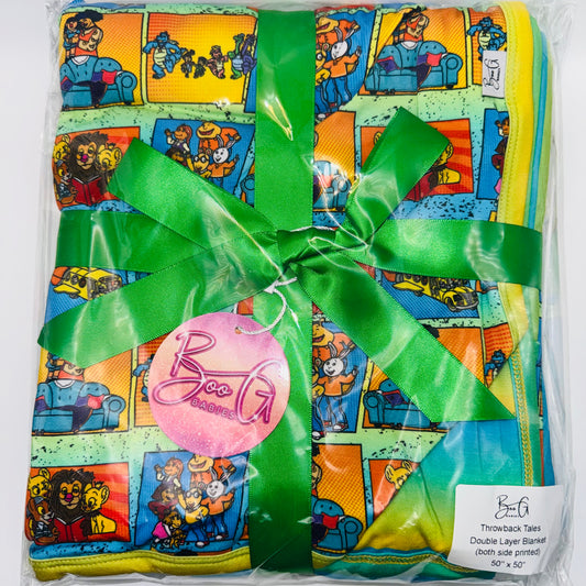 Throwback Tales Double Layer Bamboo Blanket