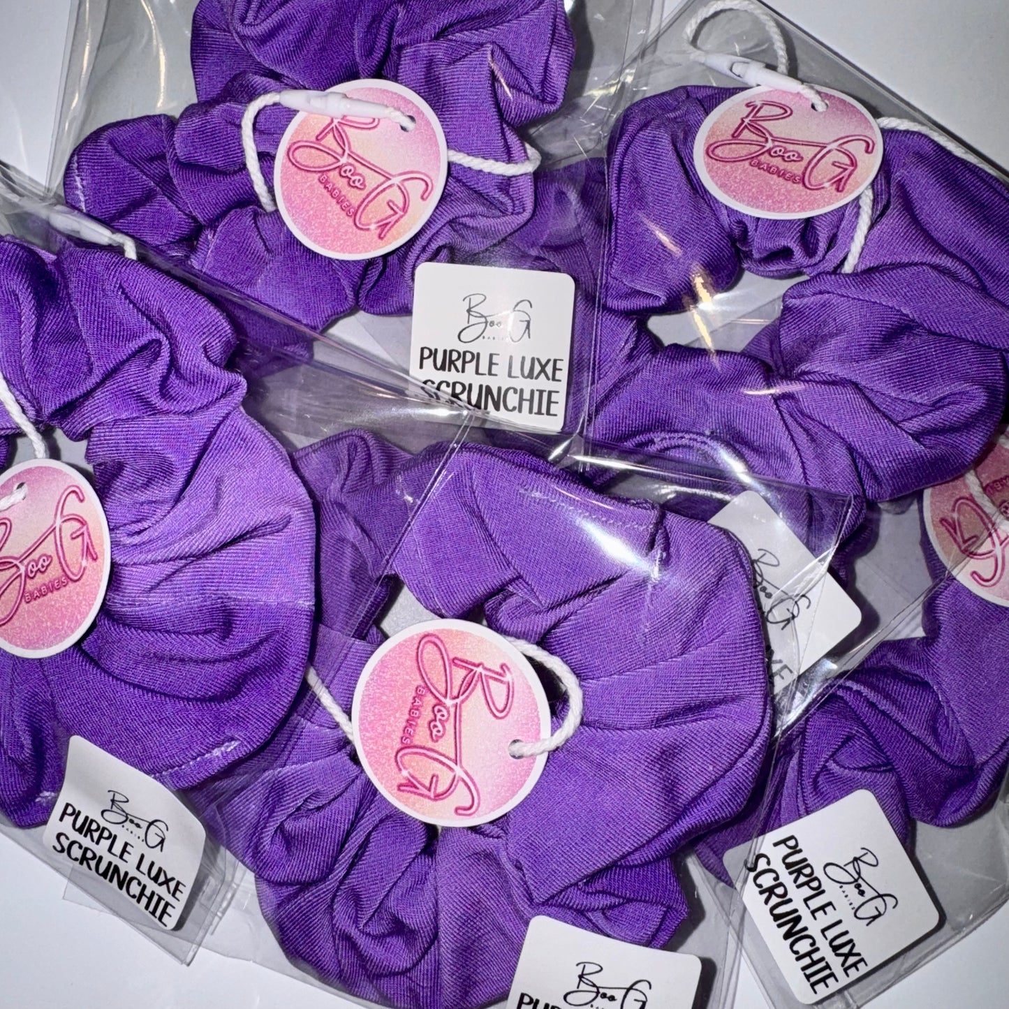 Purple Luxe Scrunchie