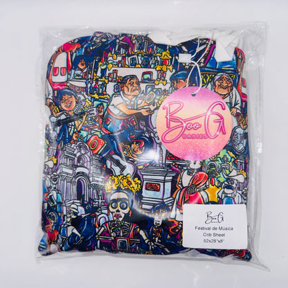 Festival de Música Bamboo Standard Crib Sheet