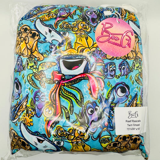 Reef Rascals Bamboo Twin Sheet
