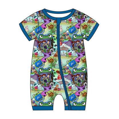 Lily Pad Playdate Bamboo Shorty Zippy