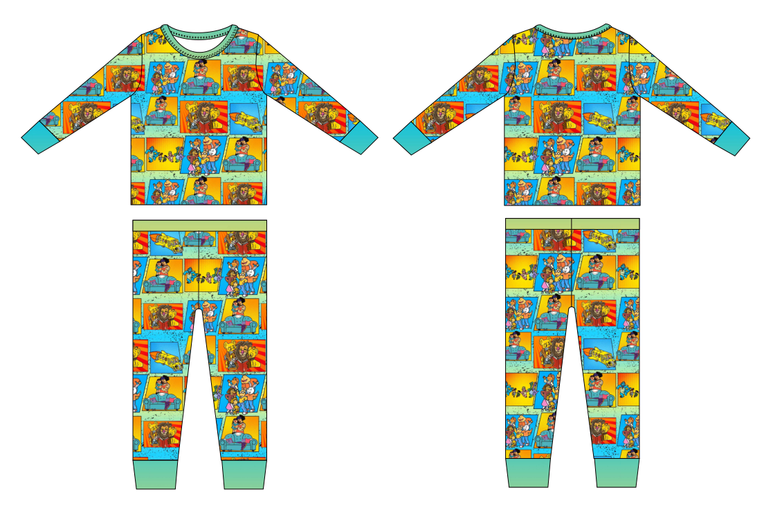 Throwback Tales Bamboo Long Sleeve and Pants Set