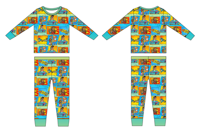 Throwback Tales Bamboo Long Sleeve and Pants Set