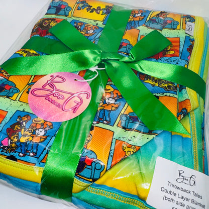 Throwback Tales Double Layer Bamboo Blanket