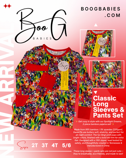 Spotlight Dreams Long Sleeves with Pants Sets