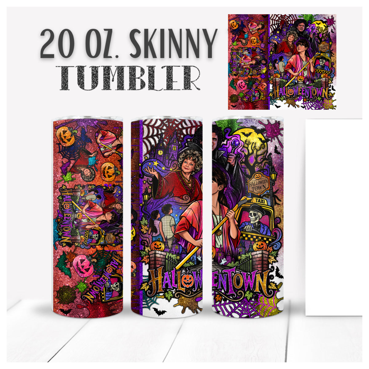 Halloween-town 20oz Skinny Tumbler