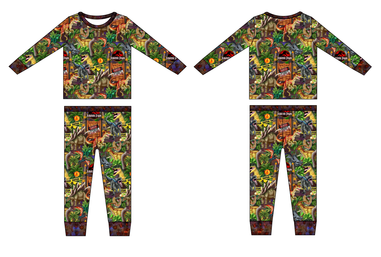 Danger Zone Bamboo Long Sleeve and Pants Set