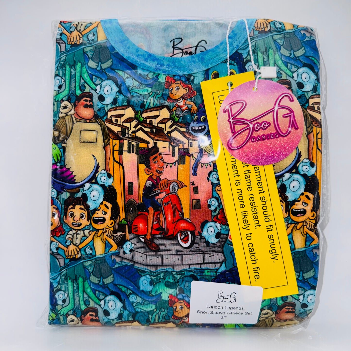 Lagoon Legends Bamboo 2pc Short Sleeve and Shorts Set