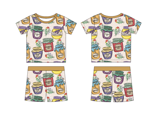 Country Jams Bamboo 2pc Short Sleeve and Shorts Set